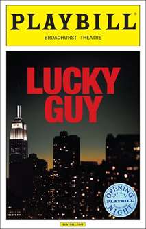 Lucky Guy Limited Edition Official Opening Night Playbill 